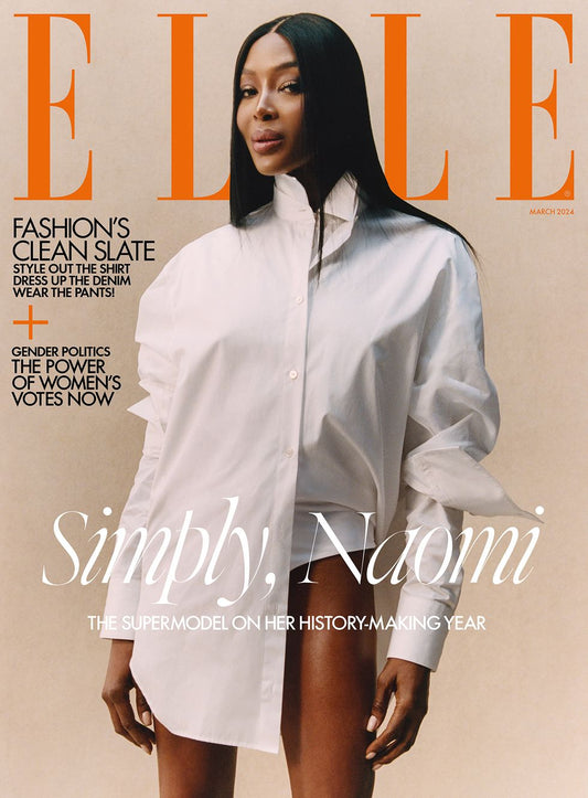 Elle UK March 2024 Naomi Campbell